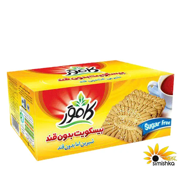 بیسکویت کنجدی بدون قند کامور - 6