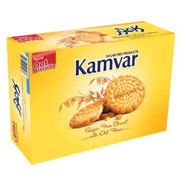 کامور بیسکوئیت با آرد جو کامور رژیمی و بدون قند - 5