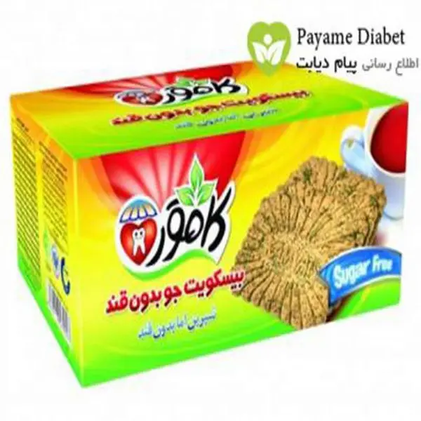 کامور بیسکوئیت با آرد جو کامور رژیمی و بدون قند - 6