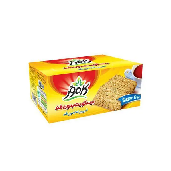 بیسکویت کنجدی بدون قند کامور - 4