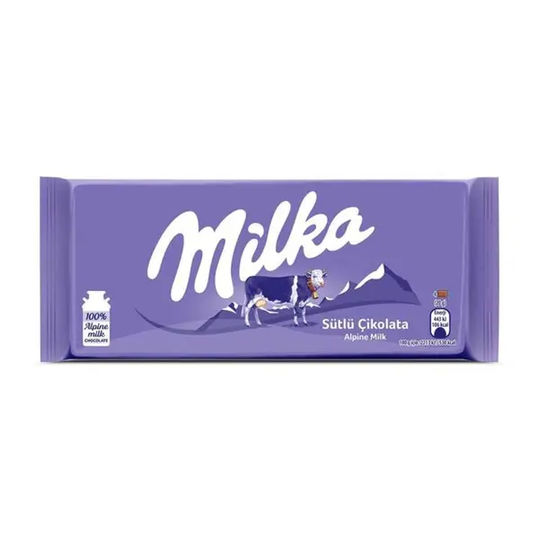 شکلات تخته ای با طعم شیری شکلاتی میلکا - 100 گرم - 3