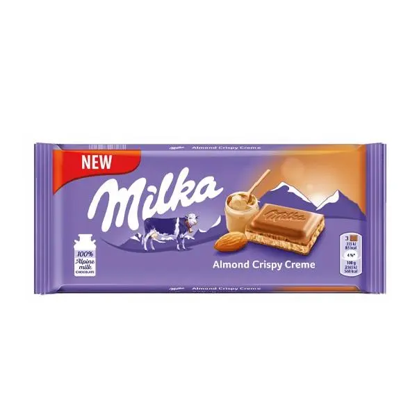شکلات کریسپی بادام میلکا 100 گرم Milka