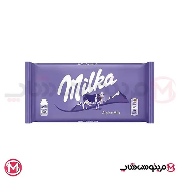 شکلات کریسپی بادام میلکا 100 گرم Milka - 2