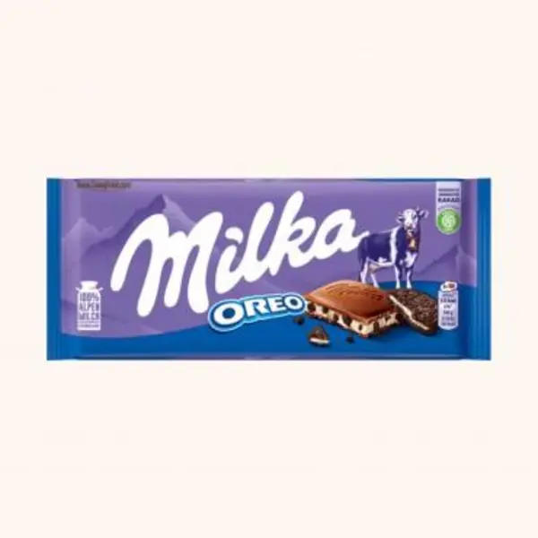شکلات تابلت میلکا با مغز بیسکوییت اوریو (100 گرم) oreo milka - 3
