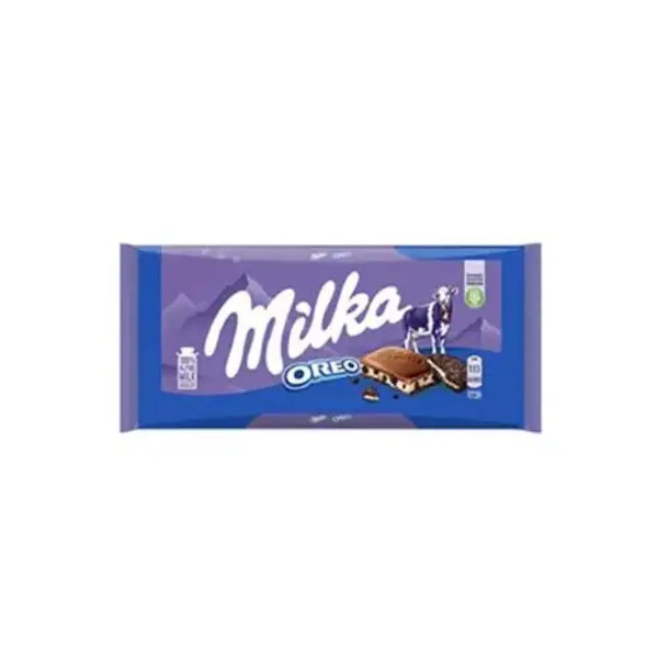 شکلات تابلت میلکا با مغز بیسکوییت اوریو (100 گرم) oreo milka - 2