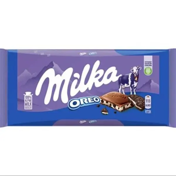 شکلات تابلت میلکا با مغز بیسکوییت اوریو (100 گرم) oreo milka - 4