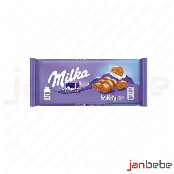 تابلت شکلات میلکا حبابی 110گرم