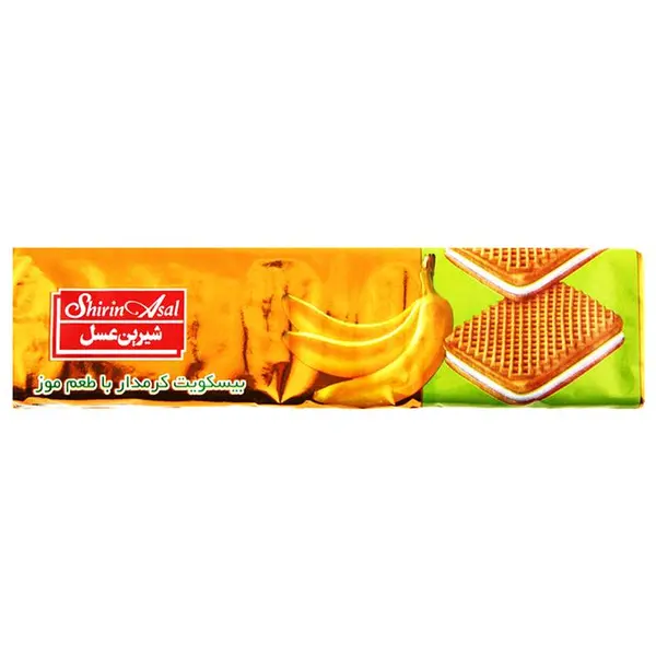 بیسکوییت کرمدار موز  شیرین عسل وزن 120 گرم تک و عمده - 2