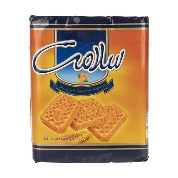 بیسکویت سلامت با طعم پرتقال با تزئین شکر - 1200 گرم - 6