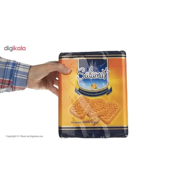 بیسکویت سلامت با طعم پرتقال با تزئین شکر - 1200 گرم - 2
