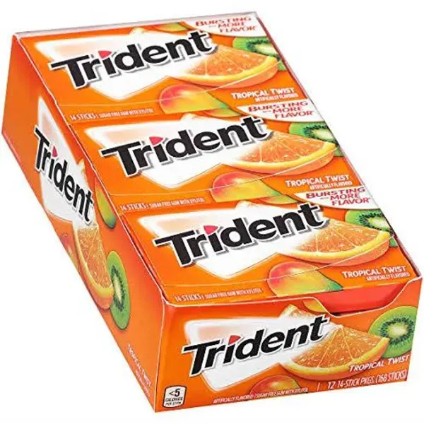 آدامس تریدنت استوایی بسته 12عددی Tropical Trident - 6
