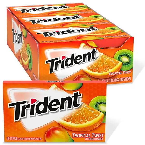 آدامس تریدنت استوایی بسته 12عددی Tropical Trident - 4
