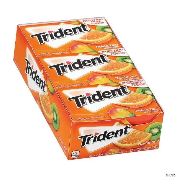 آدامس تریدنت استوایی بسته 12عددی Tropical Trident - 3