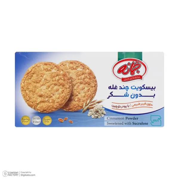 بیسکوئیت چند غله بدون شکر جمانه 180 گرم - 4