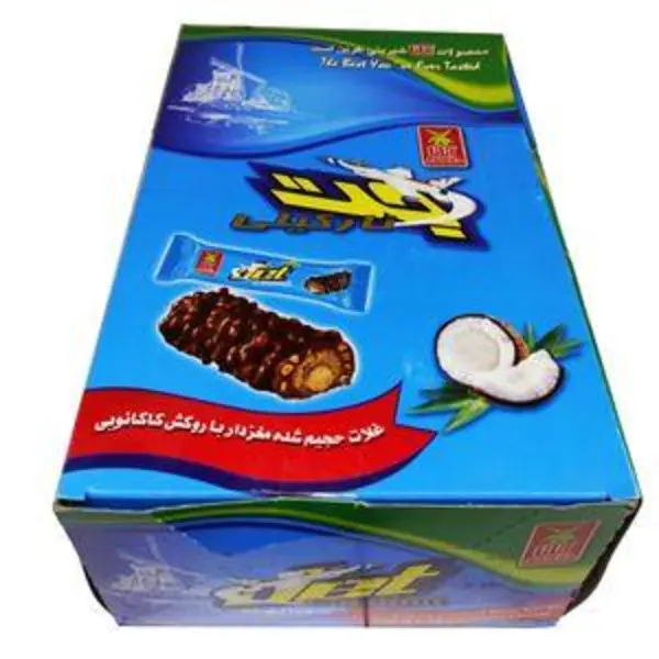 غلات حجیم شده با مغزی نارگیل و روکش کاکائو آناتا - 18 گرم بسته 30 عددی - 3