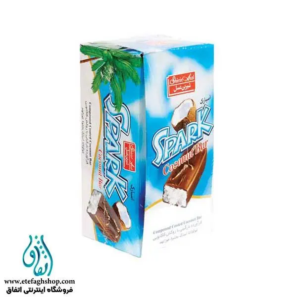 فرآورده نارگیلی با روکش کاکائویی اسپارک شیرین عسل - 18 گرم بسته 30 عددی - 5