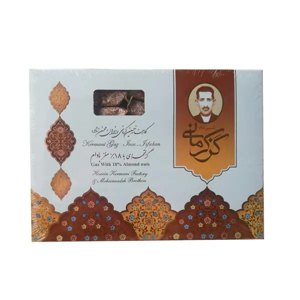 گز کرمانی 18 درصد مغز بادام لقمه -  450 گرمی - 2