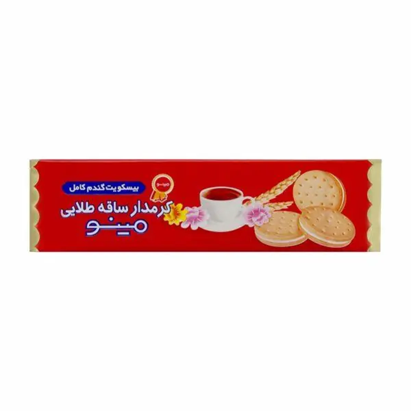 بیسکویت کرمدار ساقه طلایی مینو – 192 گرم - 4