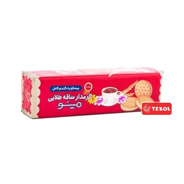 بیسکویت کرمدار ساقه طلایی مینو – 192 گرم - 5