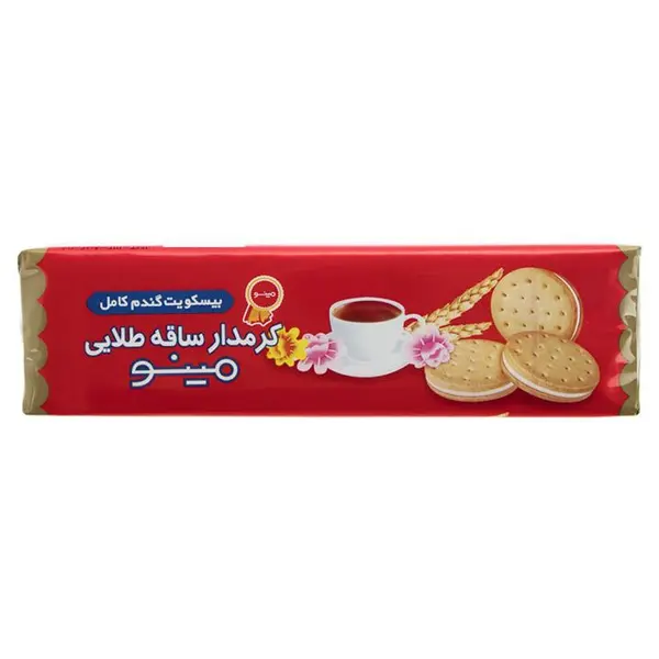 بیسکویت کرمدار ساقه طلایی مینو – 192 گرم - 2