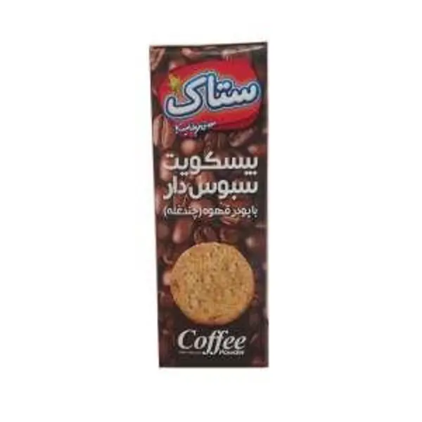 بیسکوییت سبوس دار چند غله قهوه ستاک - 300 گرم - 3