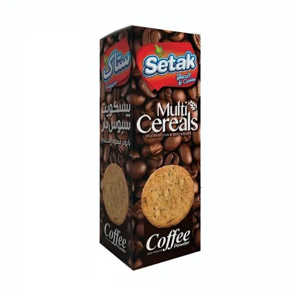 بیسکوییت سبوس دار چند غله قهوه ستاک - 300 گرم - 2