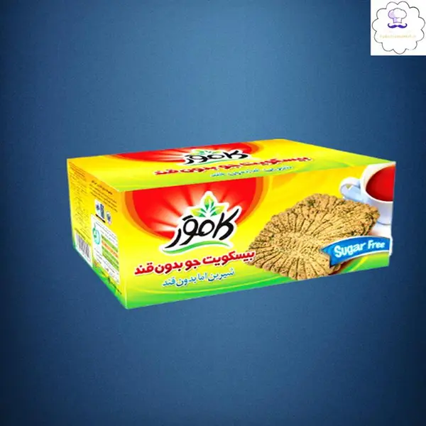 بیسکویت بدون شکر با آرد جو 360 گرمی کامور - 4