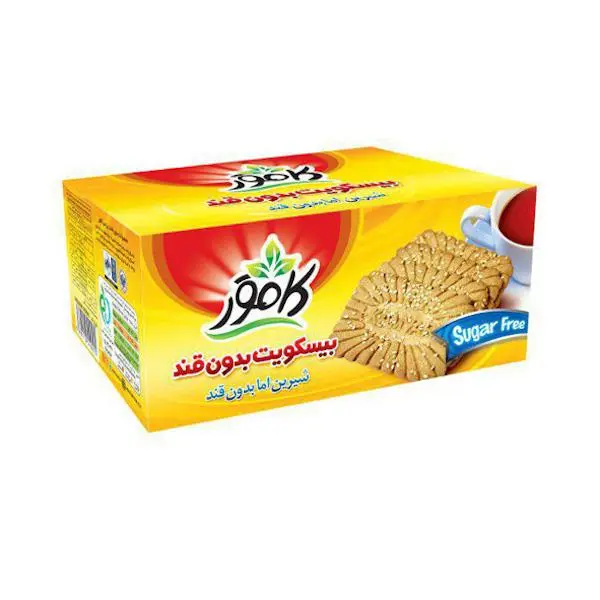 بیسکویت بدون قند کامور مقدار 360 گرم