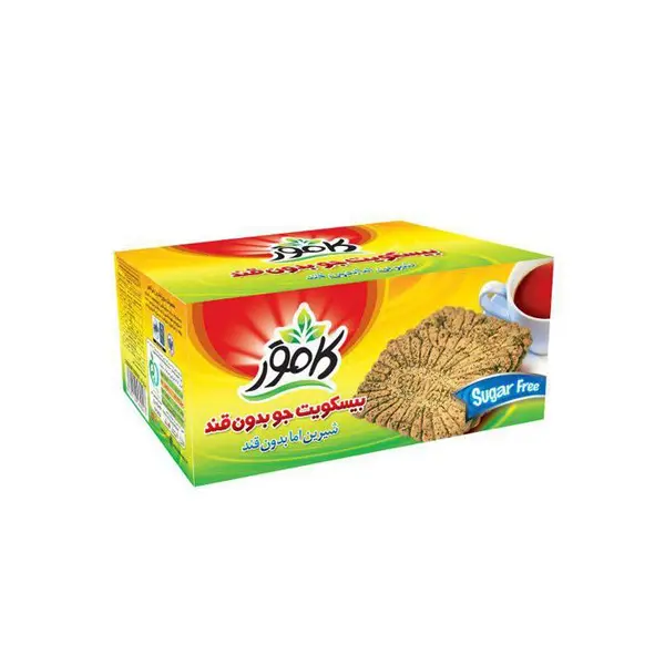 بیسکویت بدون شکر با آرد جو 360 گرمی کامور - 3