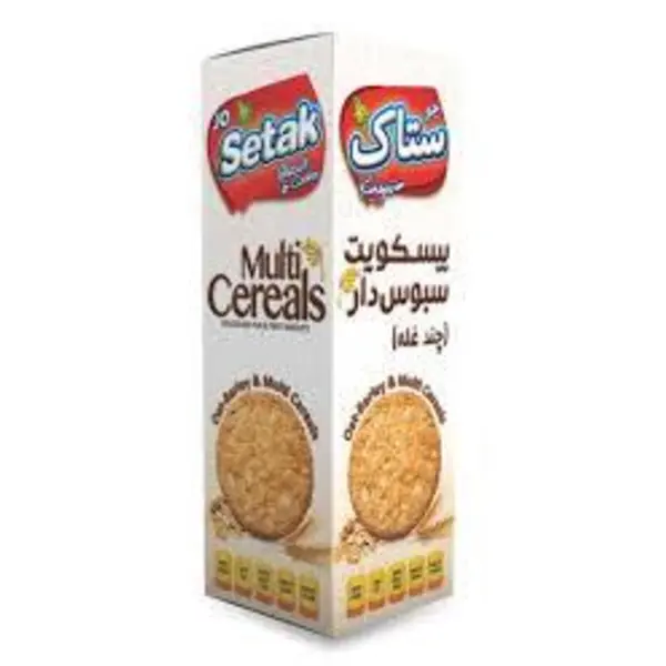 بیسکویت سبوس‌دار چندغله ستاک مقدار 370 گرم - 3
