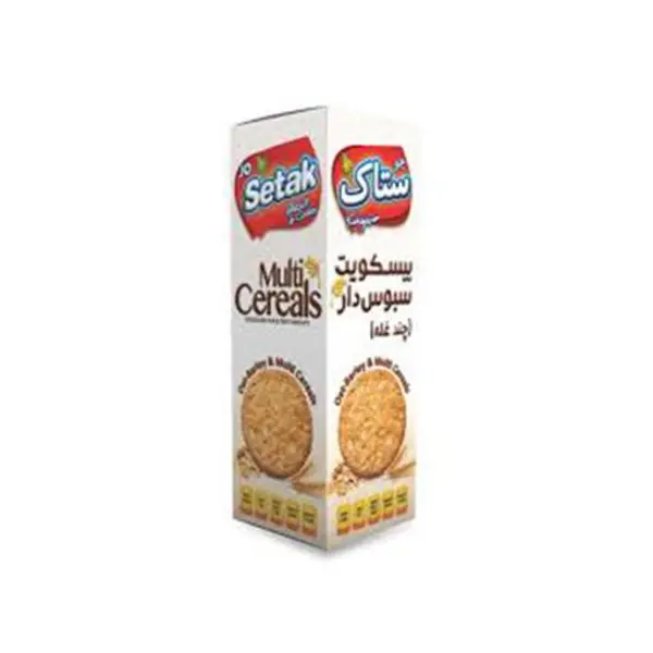بیسکویت سبوس‌دار چندغله ستاک مقدار 370 گرم - 2