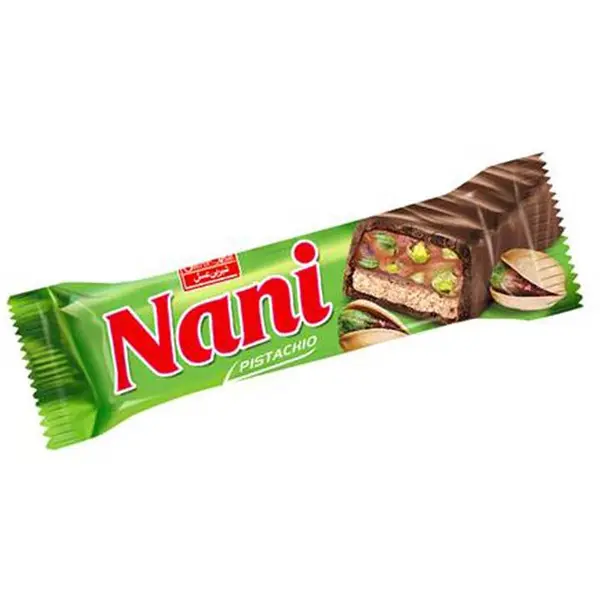 شکلات نانی کارامل با مغز پسته شیرین عسل - 40 گرم