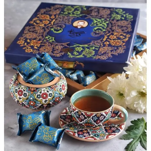 گز لقمه 40 درصد پسته فوق ممتاز انگبینی گز کرمانی- 450 گرم - 2