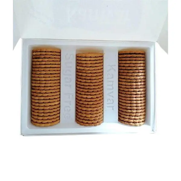 بیسکویت بدون قند کامور حاوی آرد یولایف (جو دوسر) 500 گرم - 2