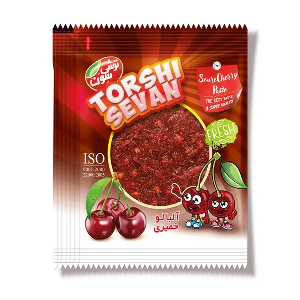 تمر آلبالو خمیری ترش سون - 50 گرم بسته 10 عددی - 2