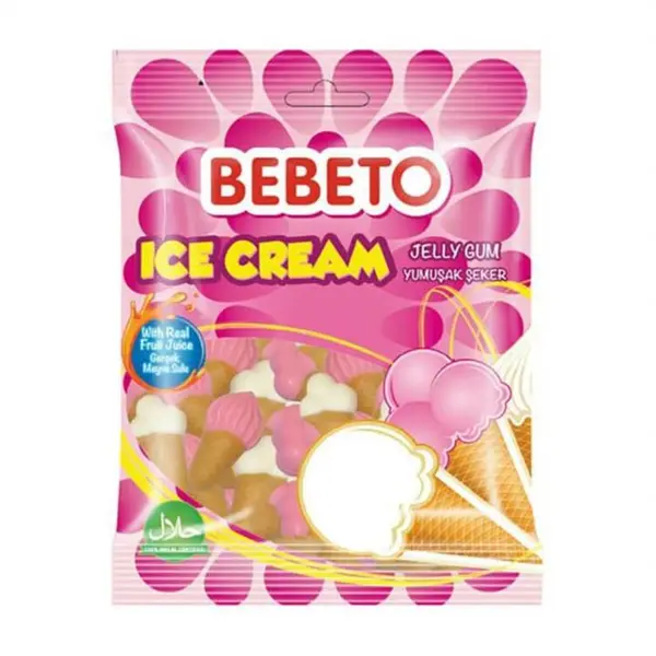 پاستیل بستنی قیفی ببتو -80 گرم - 3