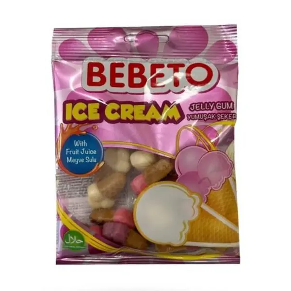 پاستیل بستنی قیفی ببتو -80 گرم - 6