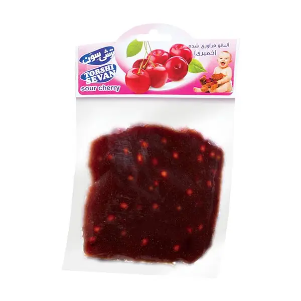 لواشک آلبالو خمیری ترش سون - 80 گرم بسته 10 عددی - 3