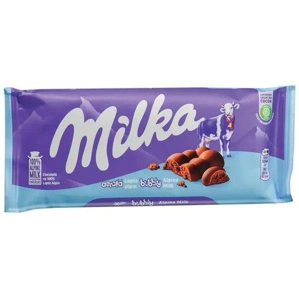 شکلات بابلی روکش دار میلکا - 90 گرم - 3