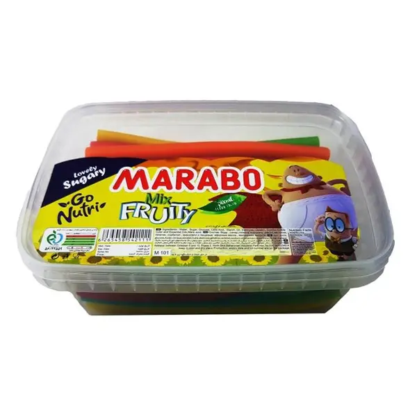 پاستیل نواری شکری با طعم میوه مارابو مقدار 900 گرم - 3