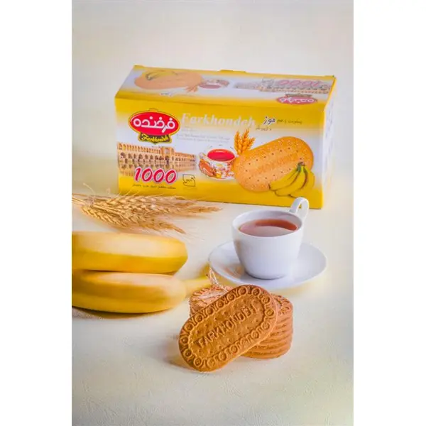 بیسکوییت فرخنده با طعم موز مقدار 900گرم - 4