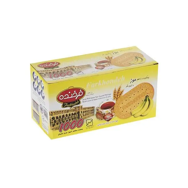 بیسکوییت فرخنده با طعم موز مقدار 900گرم - 3