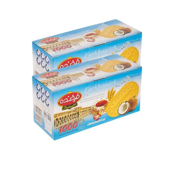بیسکوییت فرخنده با طعم نارگیل مقدار 900 گرم - 2