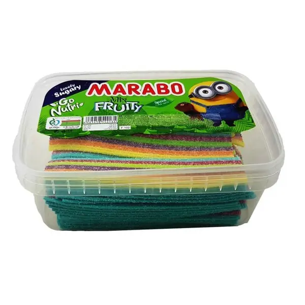 پاستیل نواری شکری با طعم میوه مارابو مقدار 900 گرم - 2