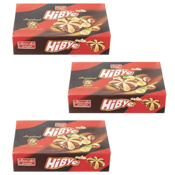 بیسکویت های بای شیرین عسل با طعم فندق - 900 گرم بسته 3 عددی - 2