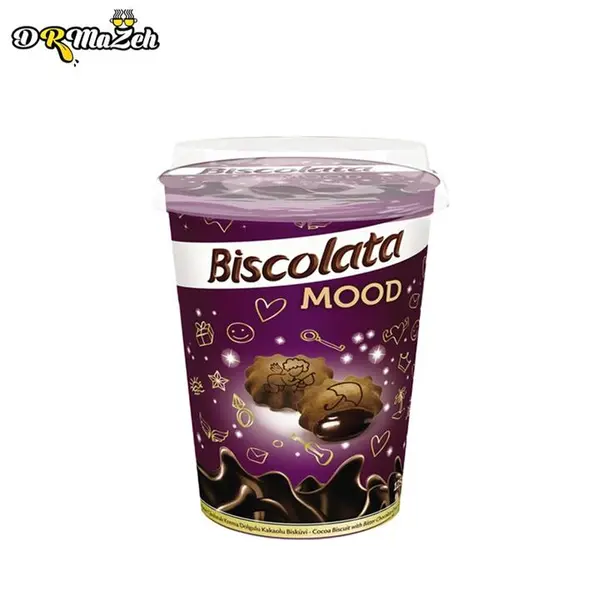 بیسکوییت شکلات تلخ بیسکولاتا لیوانی - biscolata mood bitter - 4