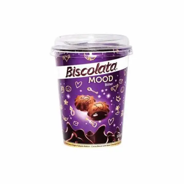 بیسکوییت شکلات تلخ بیسکولاتا لیوانی - biscolata mood bitter - 2