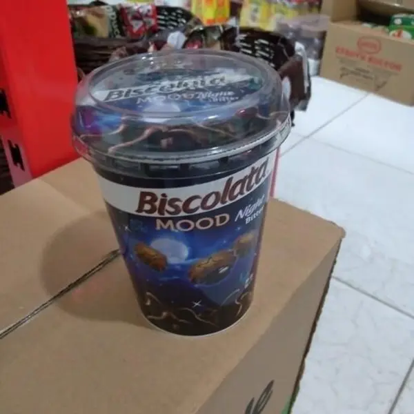 بیسکویت لیوانی مغز دار شکلاتی بیسکولاتا biscolata mood night - 2
