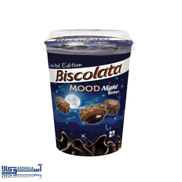 بیسکویت لیوانی مغز دار شکلاتی بیسکولاتا biscolata mood night - 5
