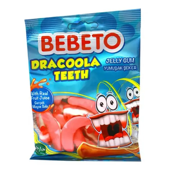 پاستیل ببتو مدل Dracoola Teeth مقدار 80 گرم